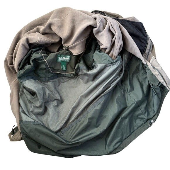 LL Bean 3 In 1 Full Zip Jacket Coat With Zip Fleece Liner Men’s Size XXL Tall - Picture 6 of 9